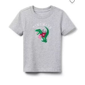 NWT- Janie and Jack Valentine’s Day Dinosaur Tee